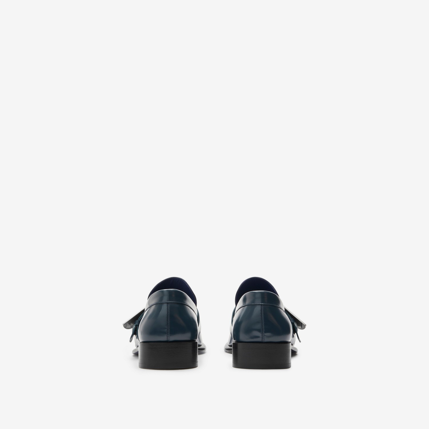 Leather Shield Loafers