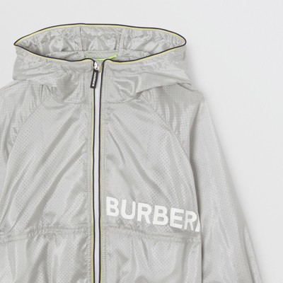 burberry hoodie silver