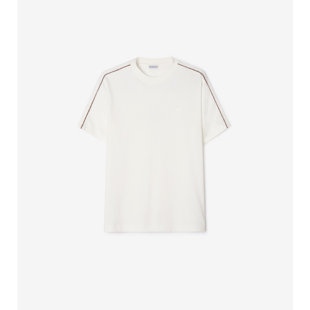  Check Piping Cotton T-shirt