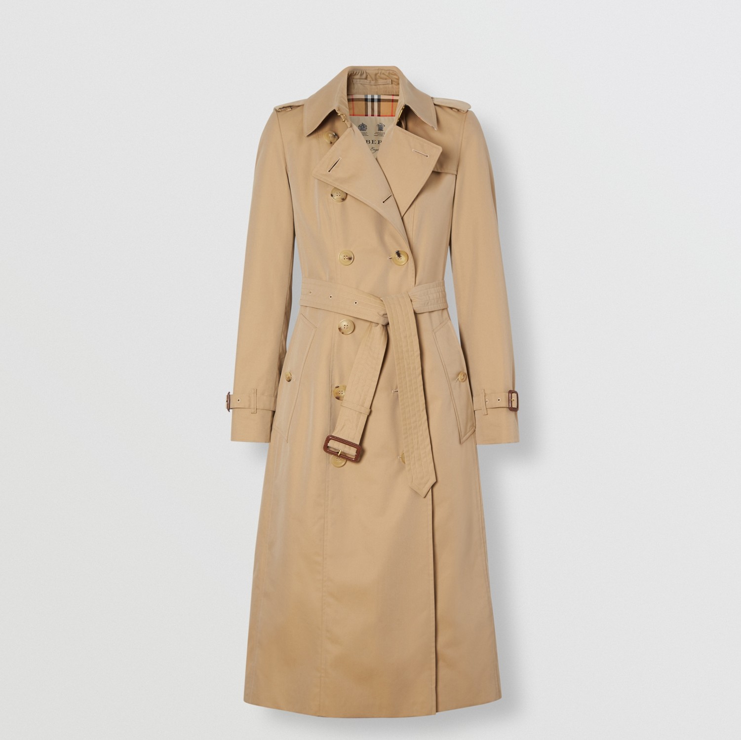 Trench Heritage long The Chelsea (Miel) - Femme | Site officiel Burberry®