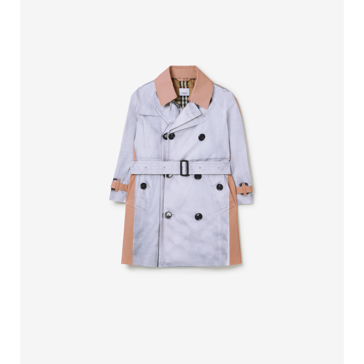 Belted Cotton Trench Coat in Beige - Burberry