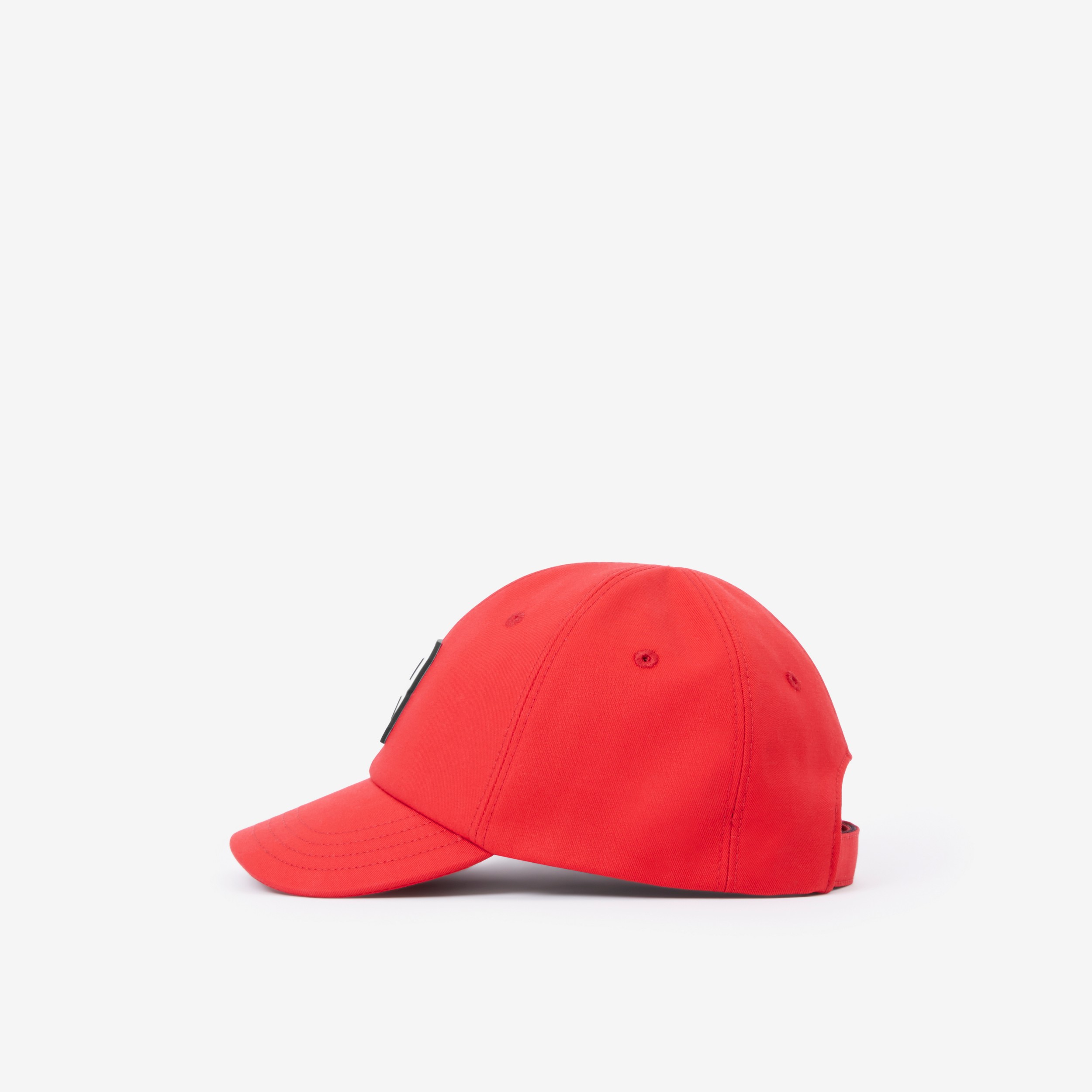 Letter Graphic Cotton Baseball Cap in Bright Red - Children | Burberry® Official - 4