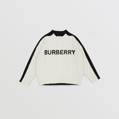 white burberry sweater