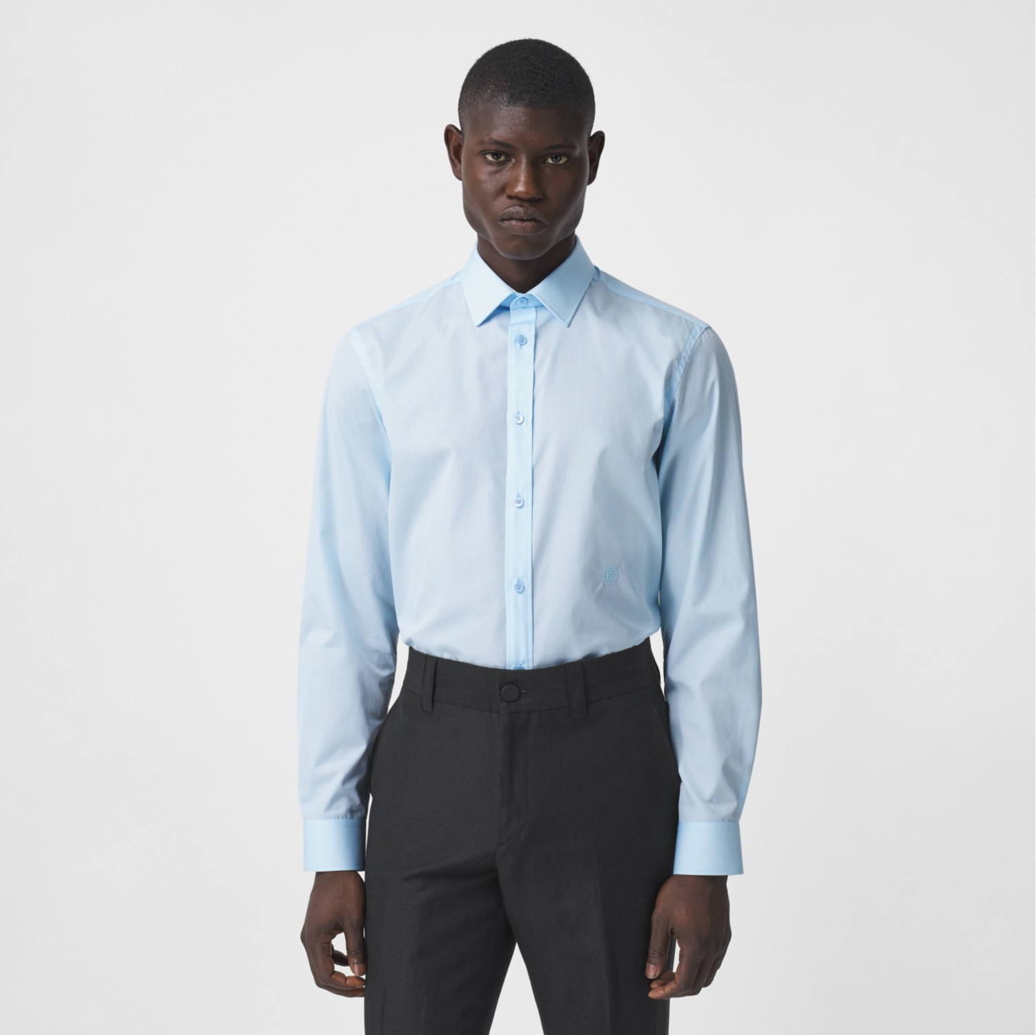 Cotton Formal Shirt in Pale blue - Men