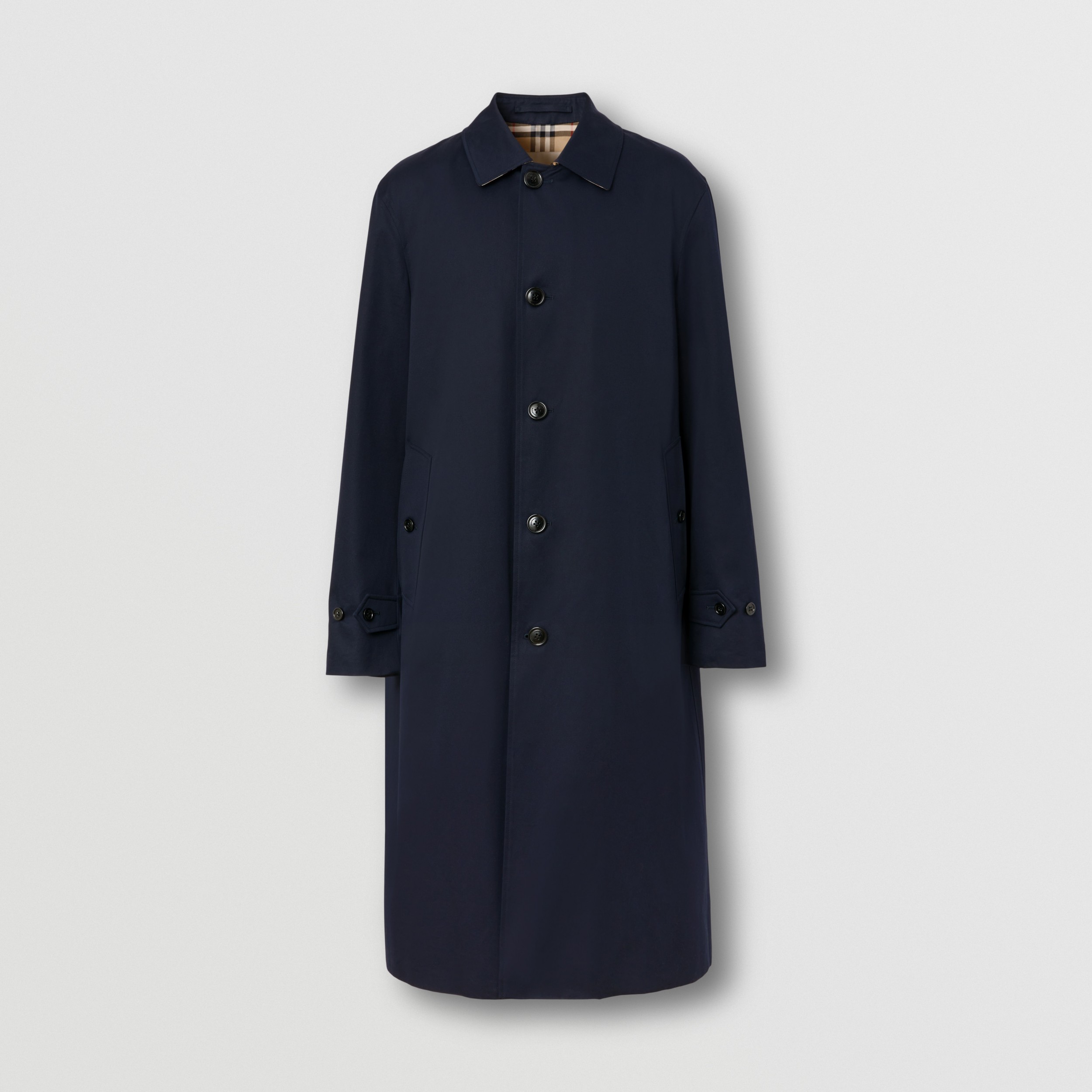 Long Paddington Heritage Car Coat in Coal Blue - Men | Burberry® Official - 4