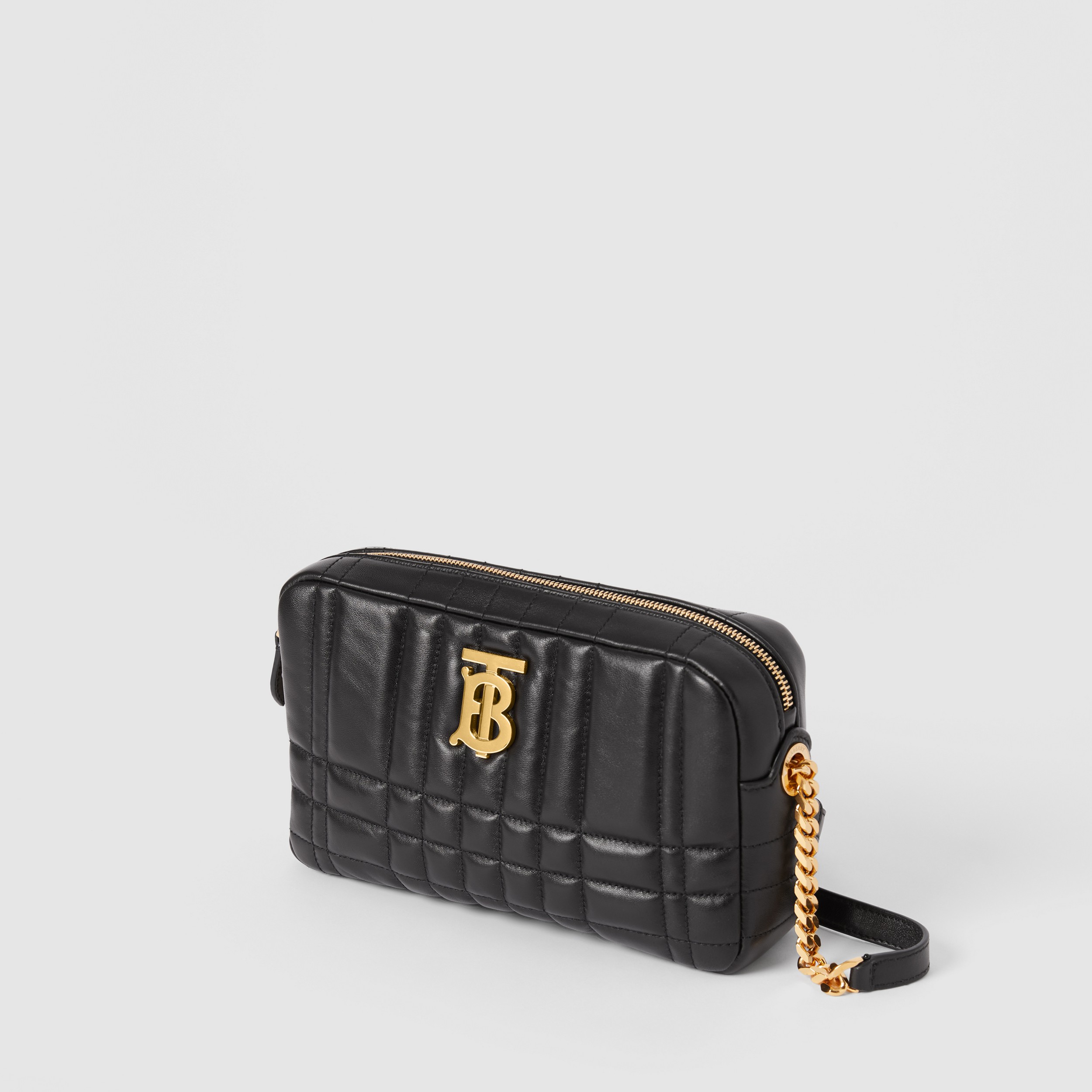 Small Quilted Lambskin Lola Camera Bag in Black - Women | Burberry® Official - 4