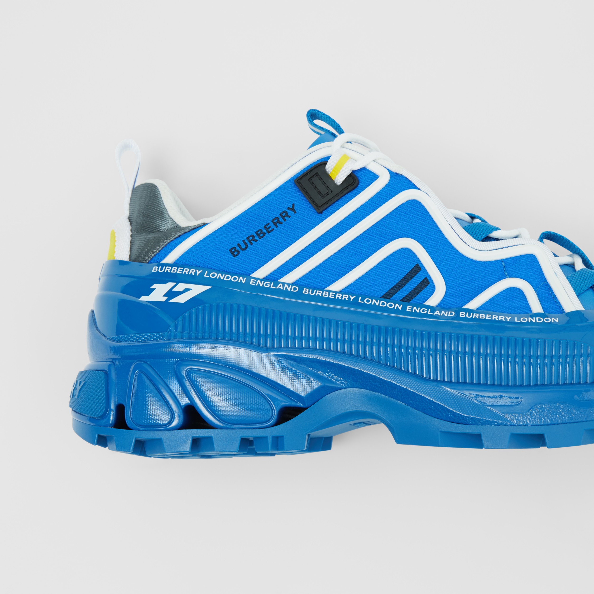 blue burberry trainers