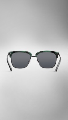 dark green trench collection square frame sunglasses - image 3