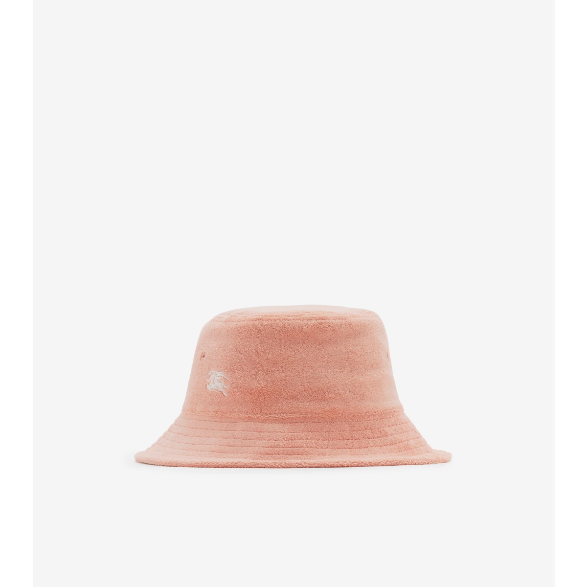 Burberry Childrens Towelling Bucket Hat In Dusty Coral