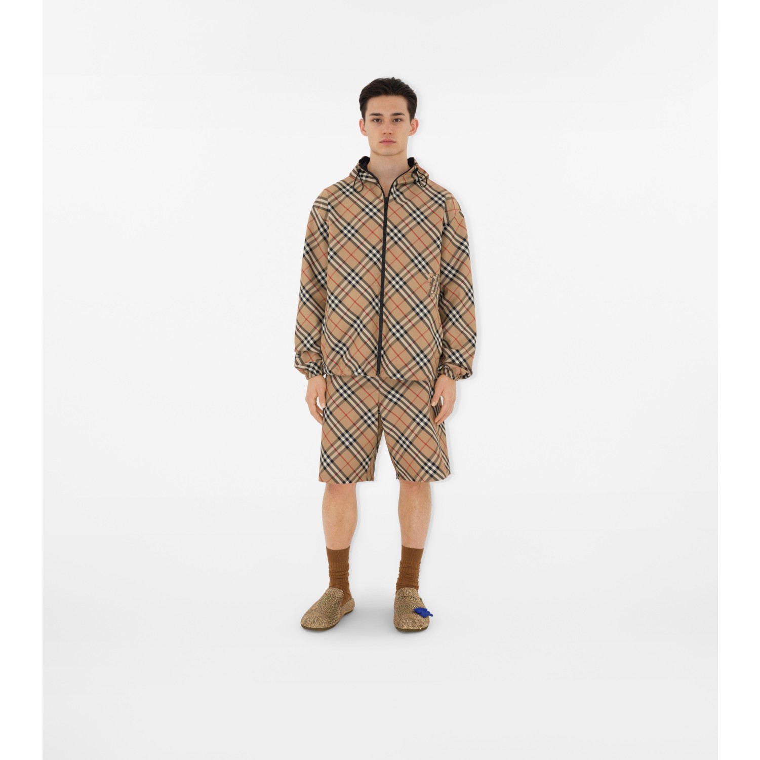 Check Shorts in Sand - Men | Burberry® Official