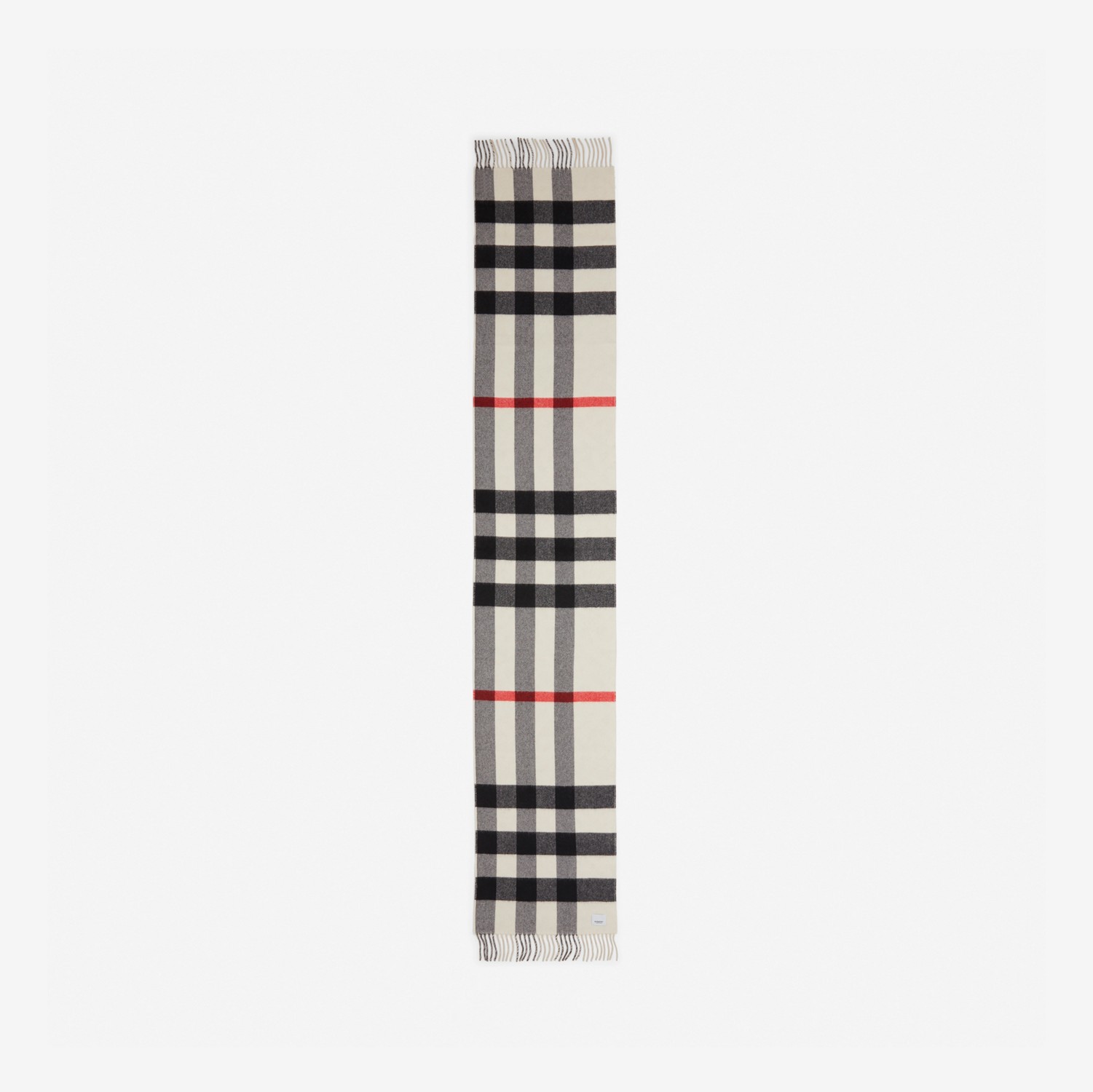 チェック カシミア リバーシブル スカーフ (ナチュラルホワイト) | Burberry®公式サイト