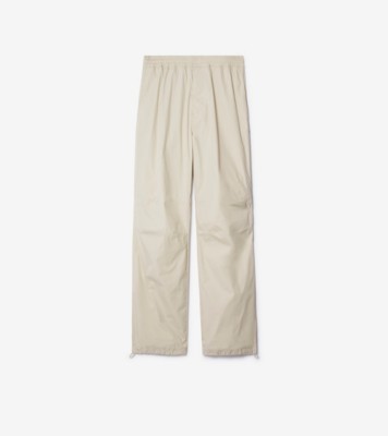 VIP【関税送料無料】希少 BURBERRY BEIGE COTTON PANTS Burberry Check cotton pants in beige - Burberry | Mytheresa
