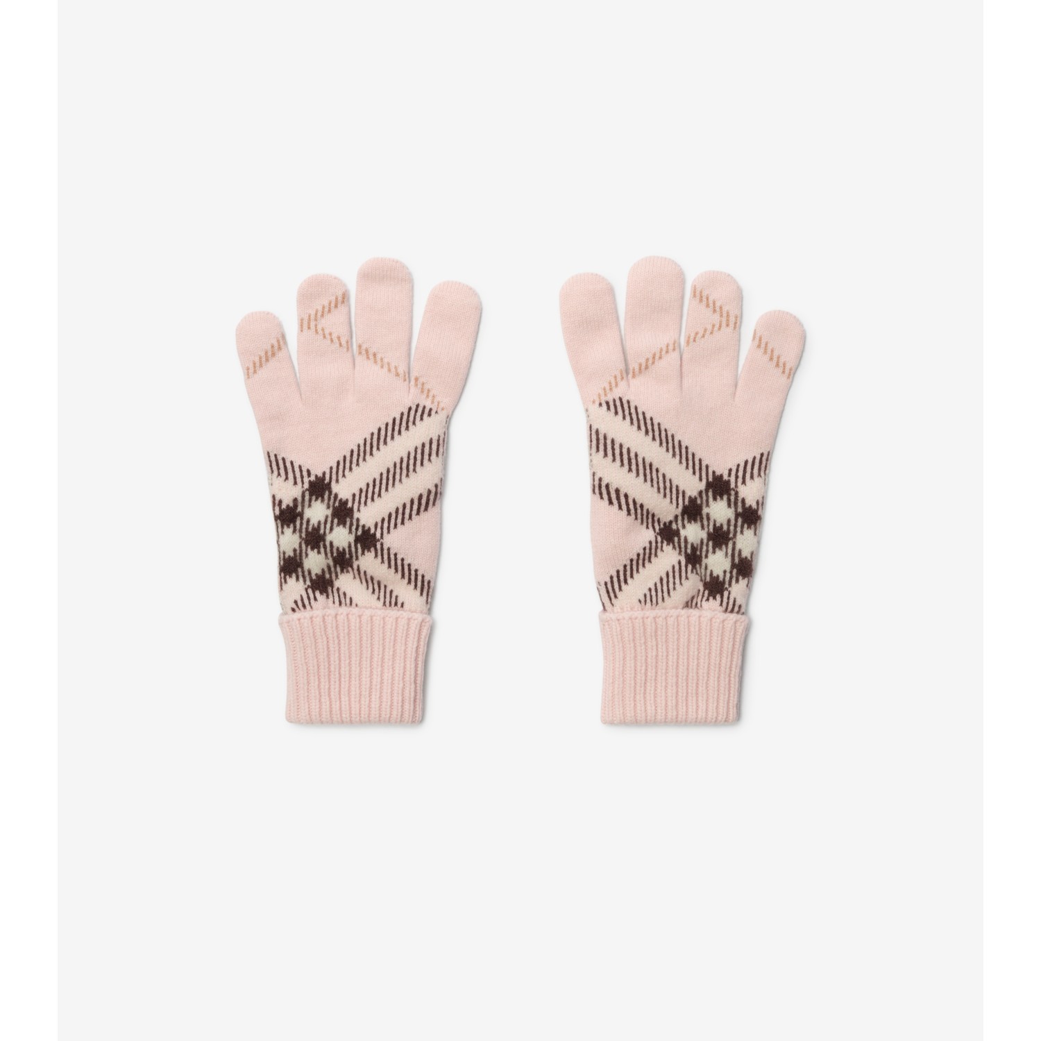 Check Cashmere Blend Gloves - thumbnail 9