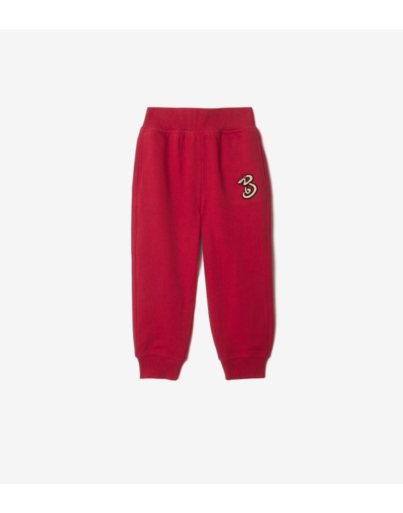 Calças jogger de algodão com estampa B Snake