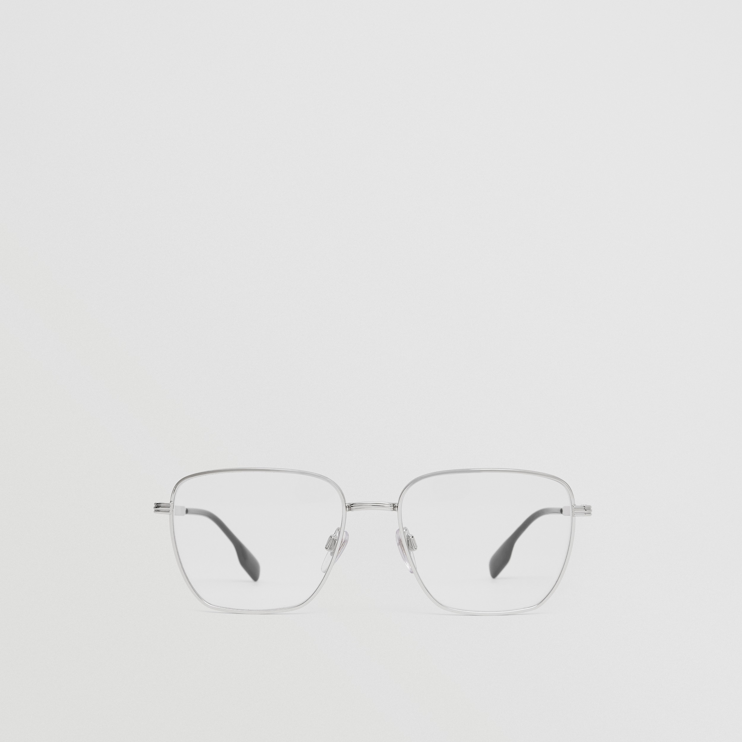 Eckige Korrekturbrille (Silberfarben) - Herren | Burberry® - 1