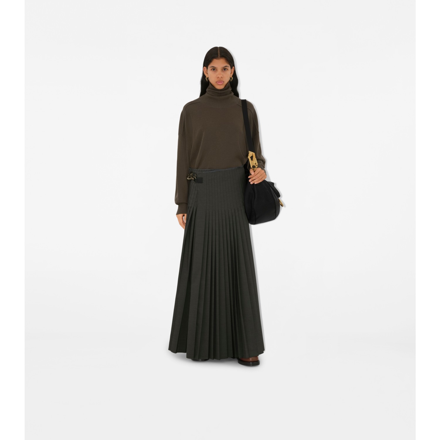 Wool Mohair Maxi Kilt