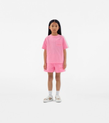 Burberry ピンク ロゴプリント Tシャツ 14Yサイズ Burberry - Pink Floral Graphic T-shrit | Childrensalon Outlet