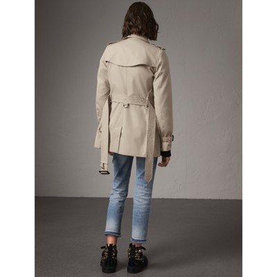 burberry short trench coat womens