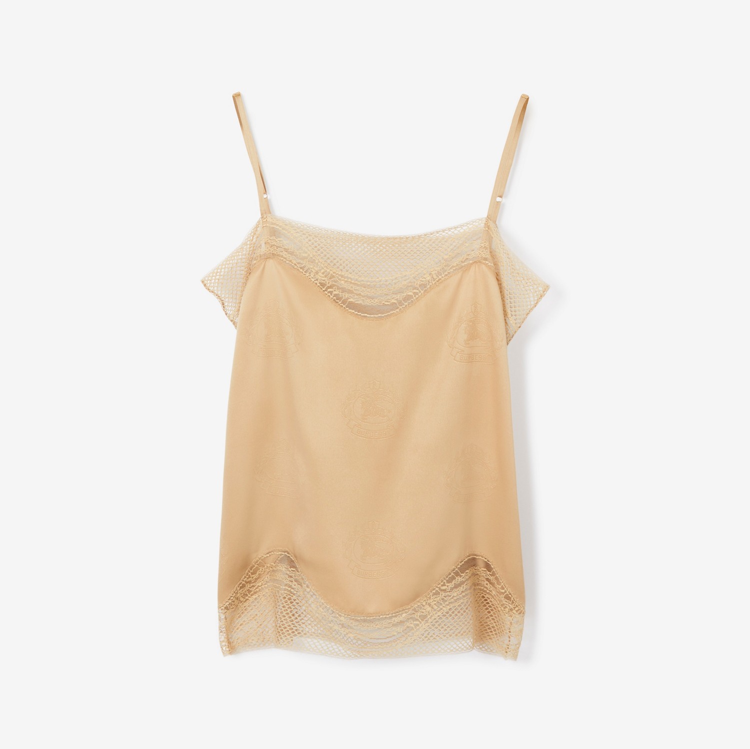EKD Silk Camisole in Soft Fawn - Women | Burberry® Official