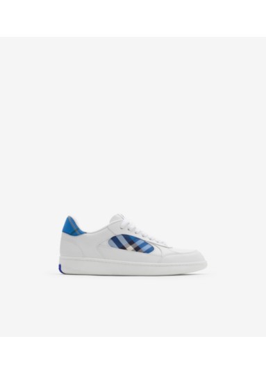 Leather and Check Terrace Sneakers​