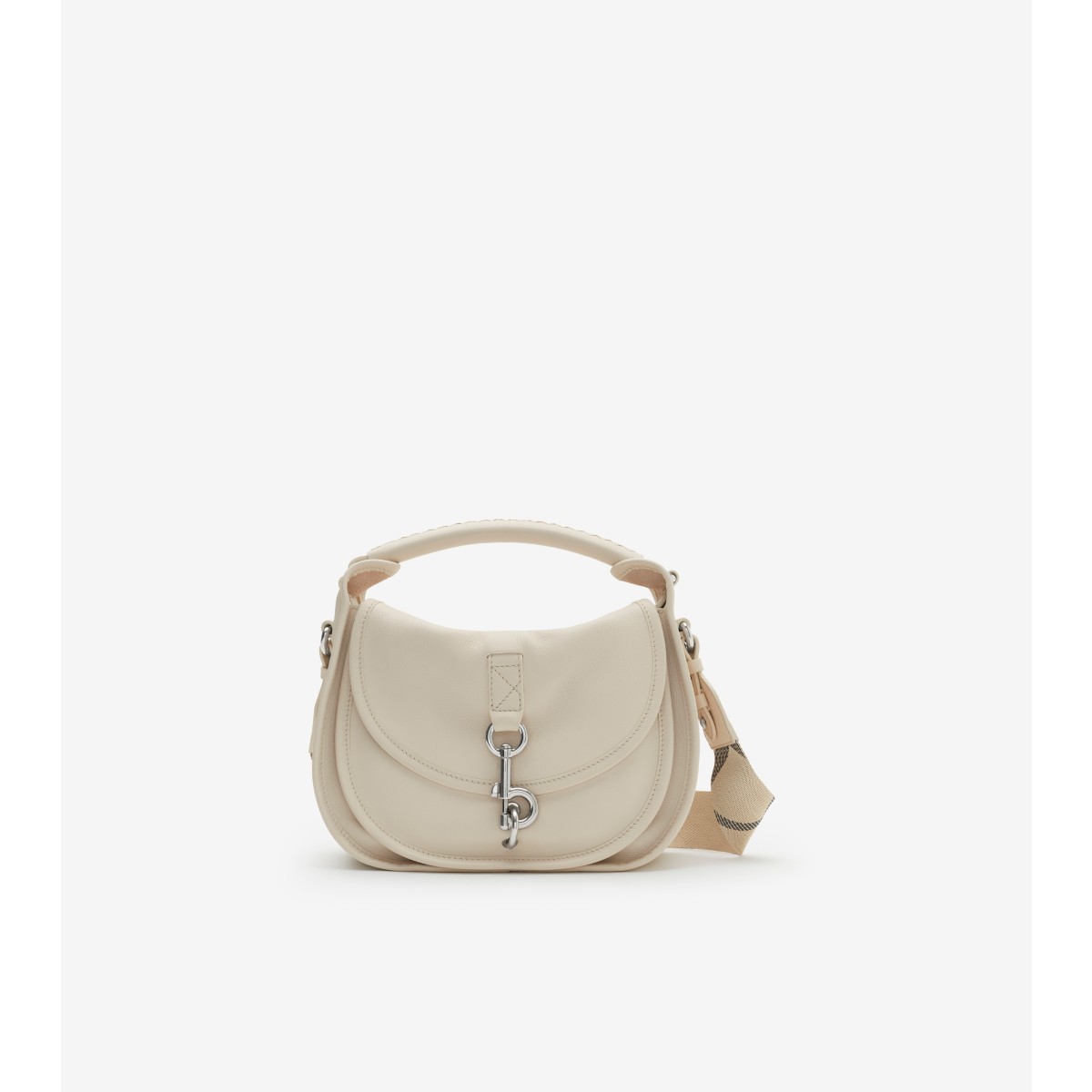  Check Small B Clip Messenger Bag