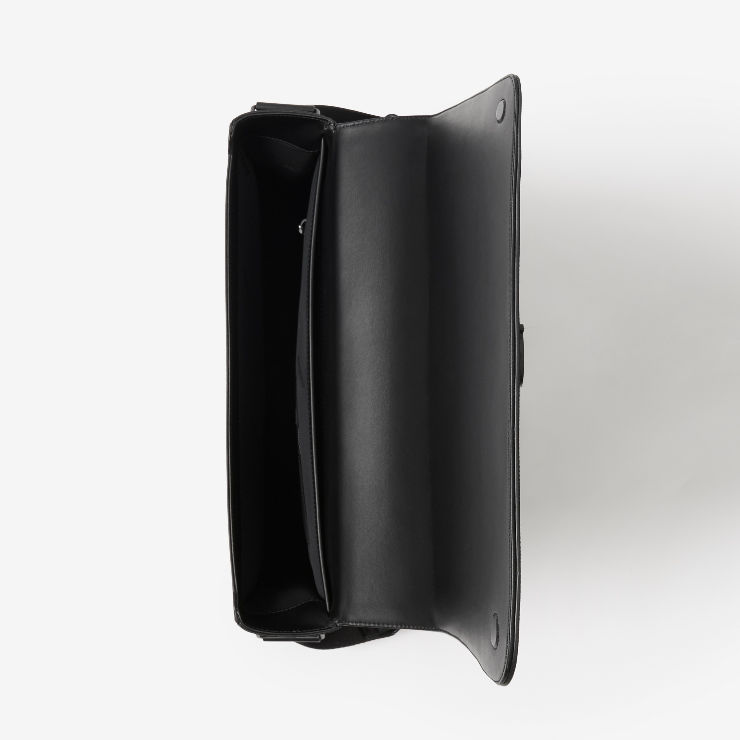 Leather Medium Alfred Messenger Bag in Black - Men | Burberry® Official - 4