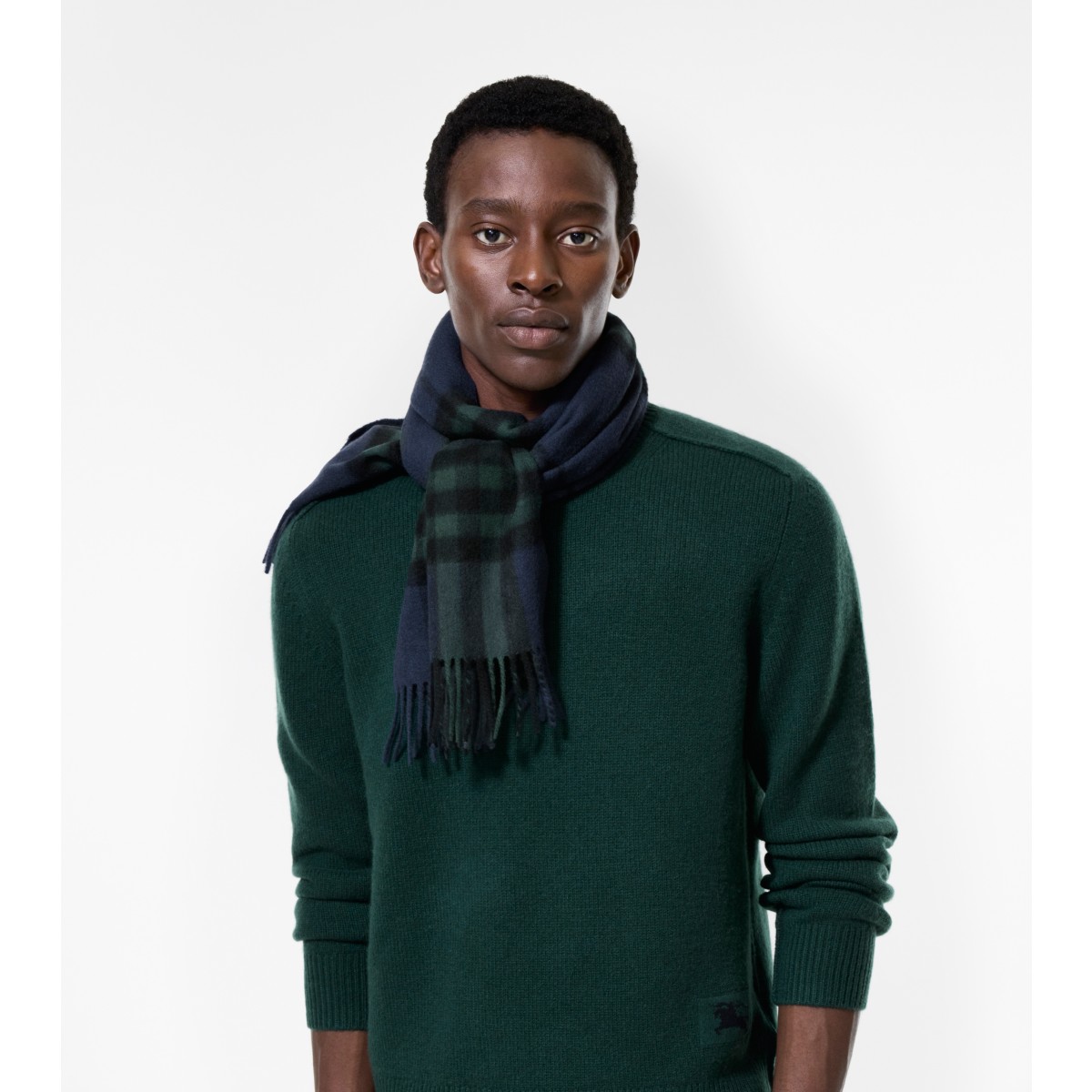  Check Cashmere Scarf