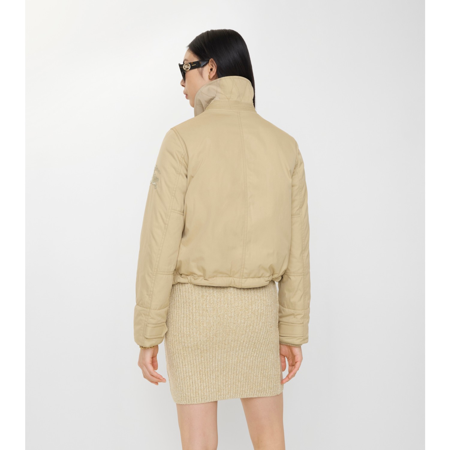 シアリングカラー ギャバジン ジャケット (デューンベージュ