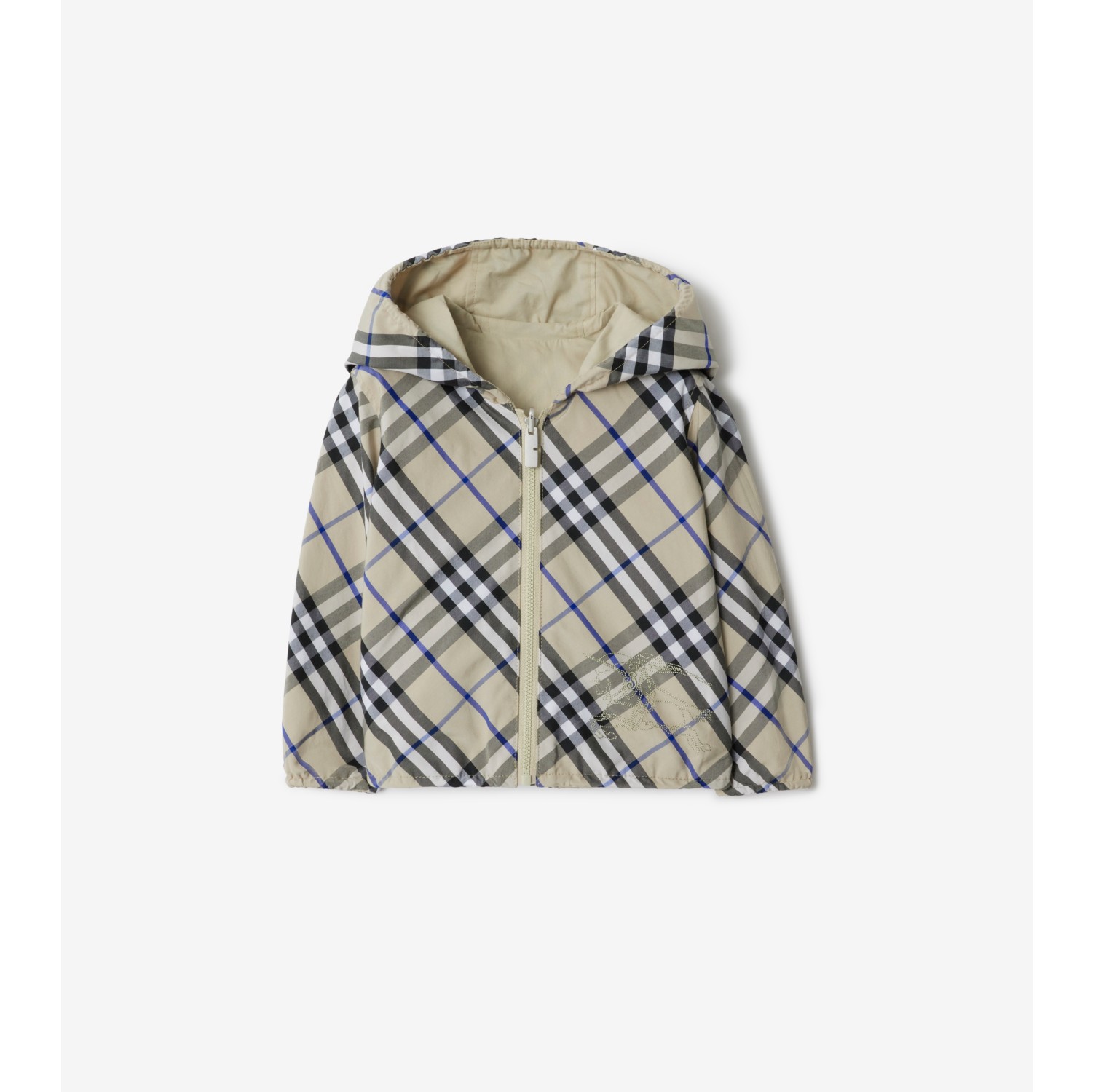 Reversible Check Cotton Blend Jacket