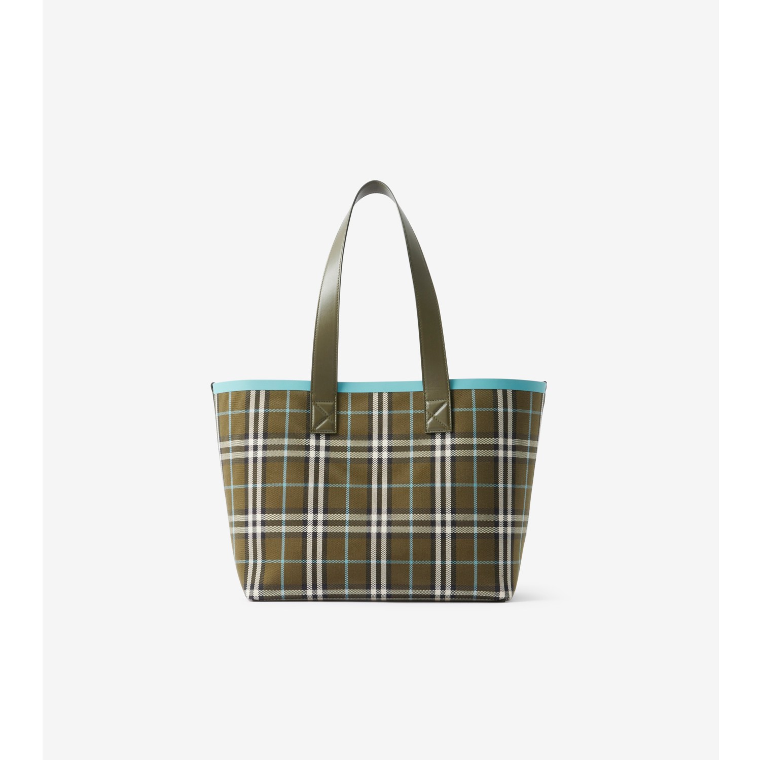 Mini London Tote Bag in Olive Green - Women | Burberry® Official