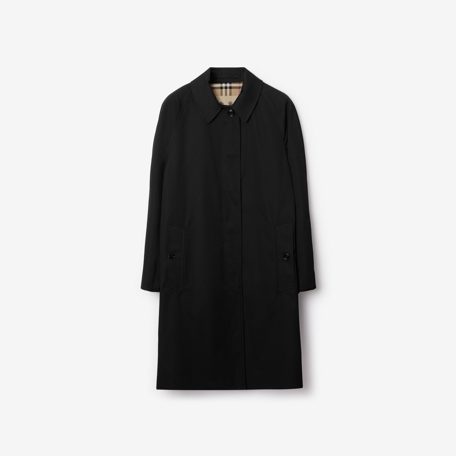 미드 렝스 캠던 헤리티지 카 코트 (블랙) - 여성 | Burberry®