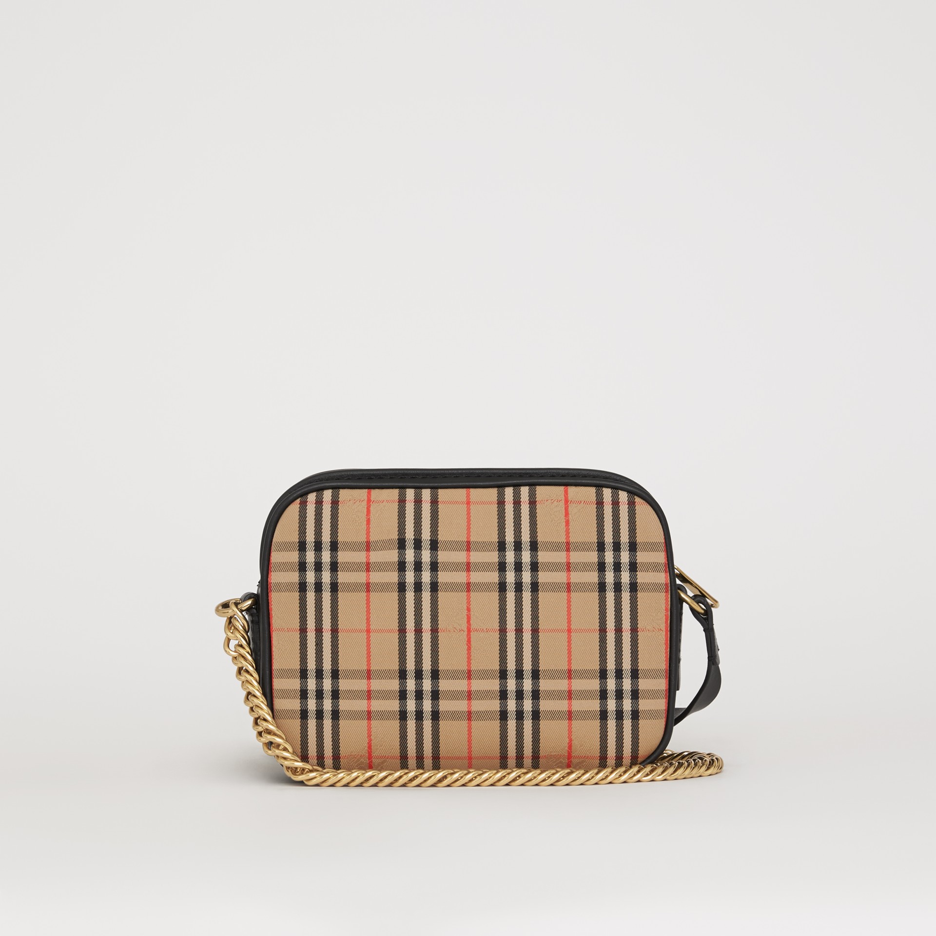 The 1983 Check Link Camera Bag in Black Women Burberry United States