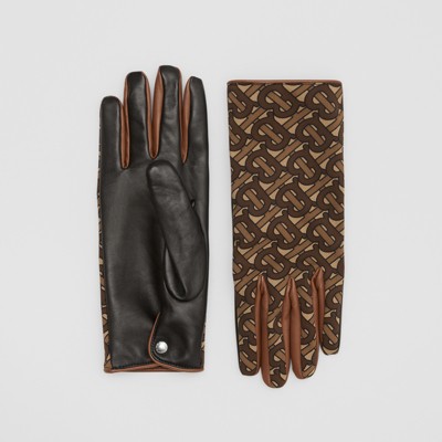 burberry men's leather gloves