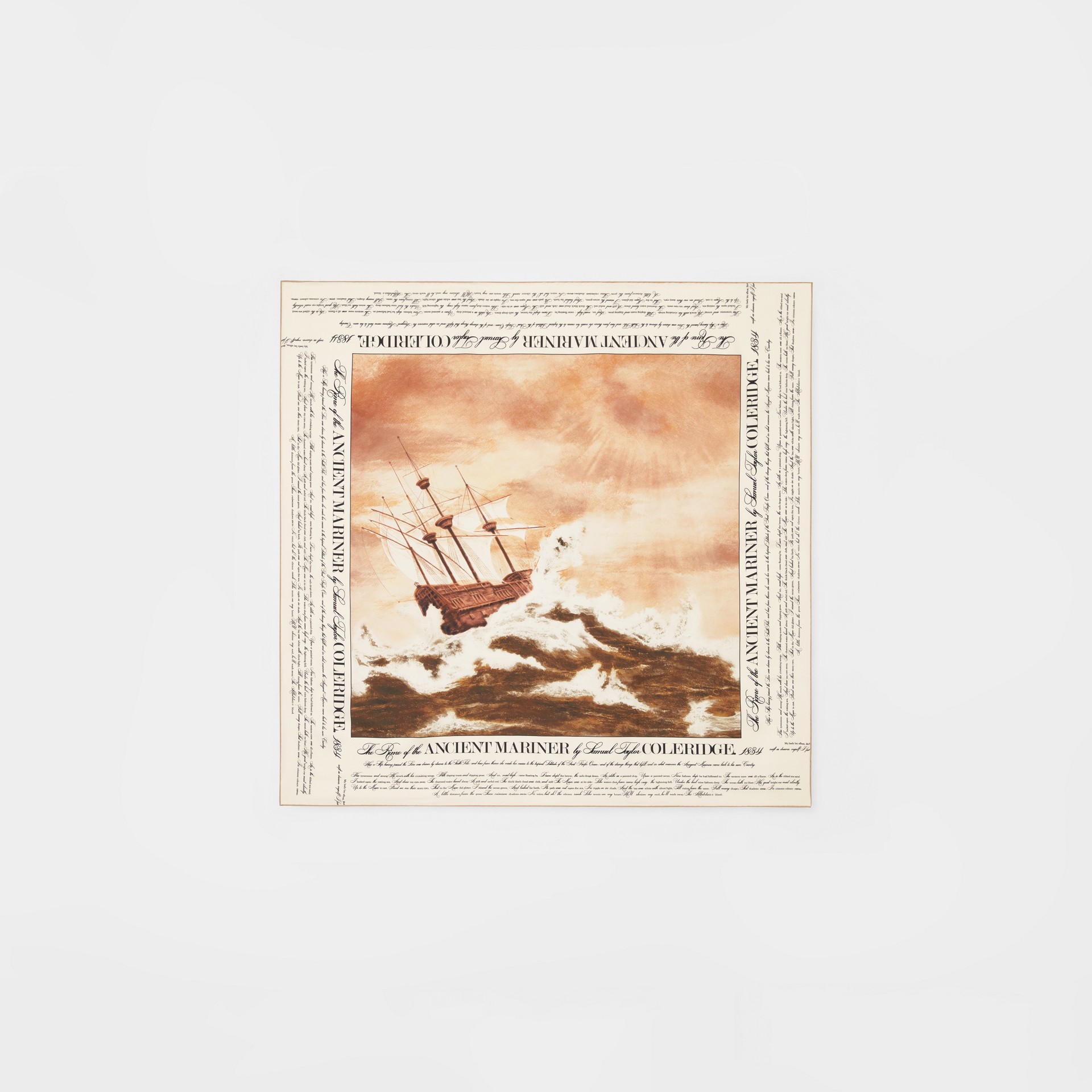 Mariner Print Silk Square Scarf In Bronze | Burberry United Kingdom Mariner Print Silk Square Scarf In Bronze | Burberry United Kingdom