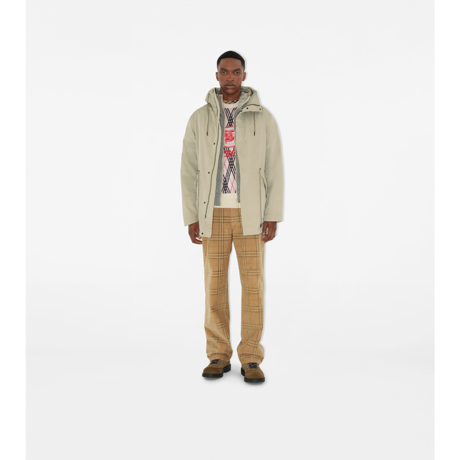 Detachable Warmer Nylon Blend Parka