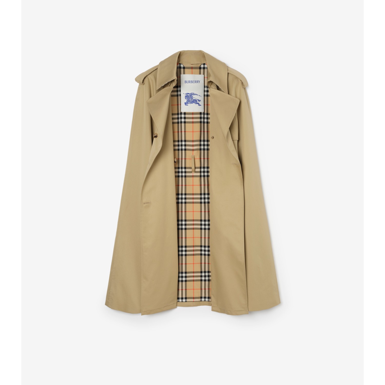 Gabardine Belmont Trench Cape - thumbnail 5