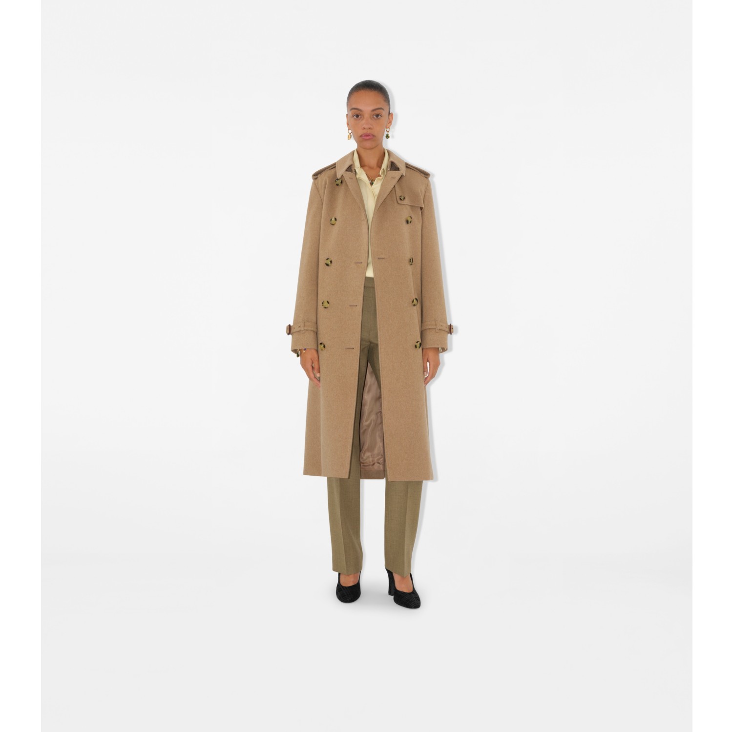 Long Cashmere Kensington Trench Coat