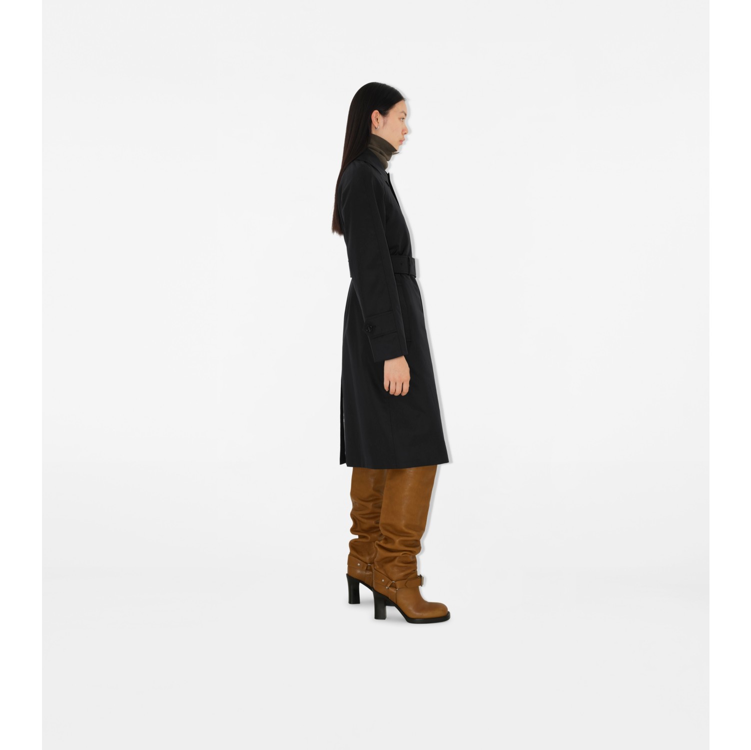 Long Gabardine Car Coat
