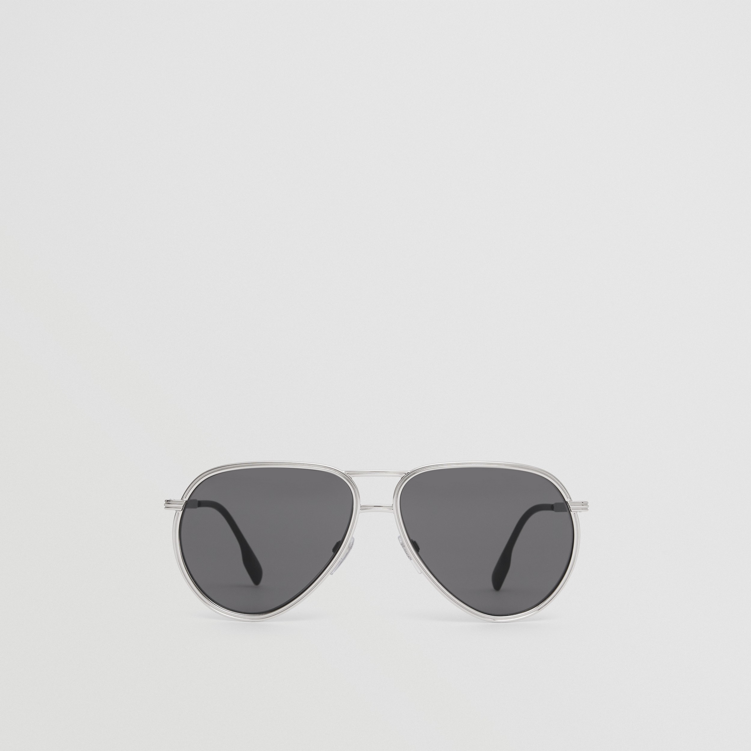 Pilot Sunglasses in Black - Men | Burberry® Official - 1