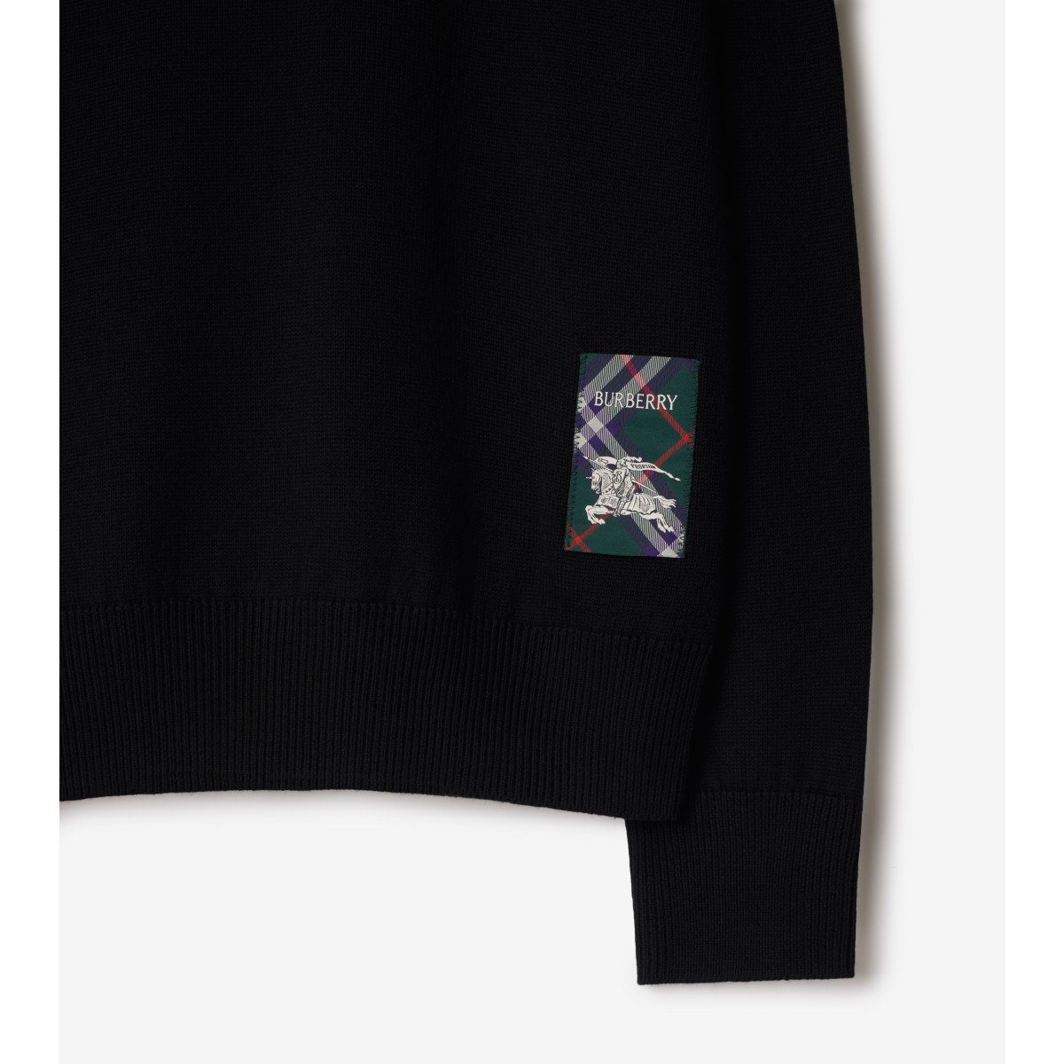  Check Label Wool Sweater