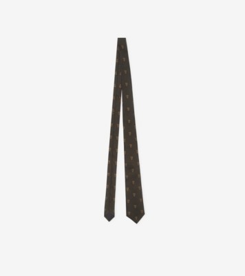 B Shield Silk Tie in Juniper - Men | Burberry® Official