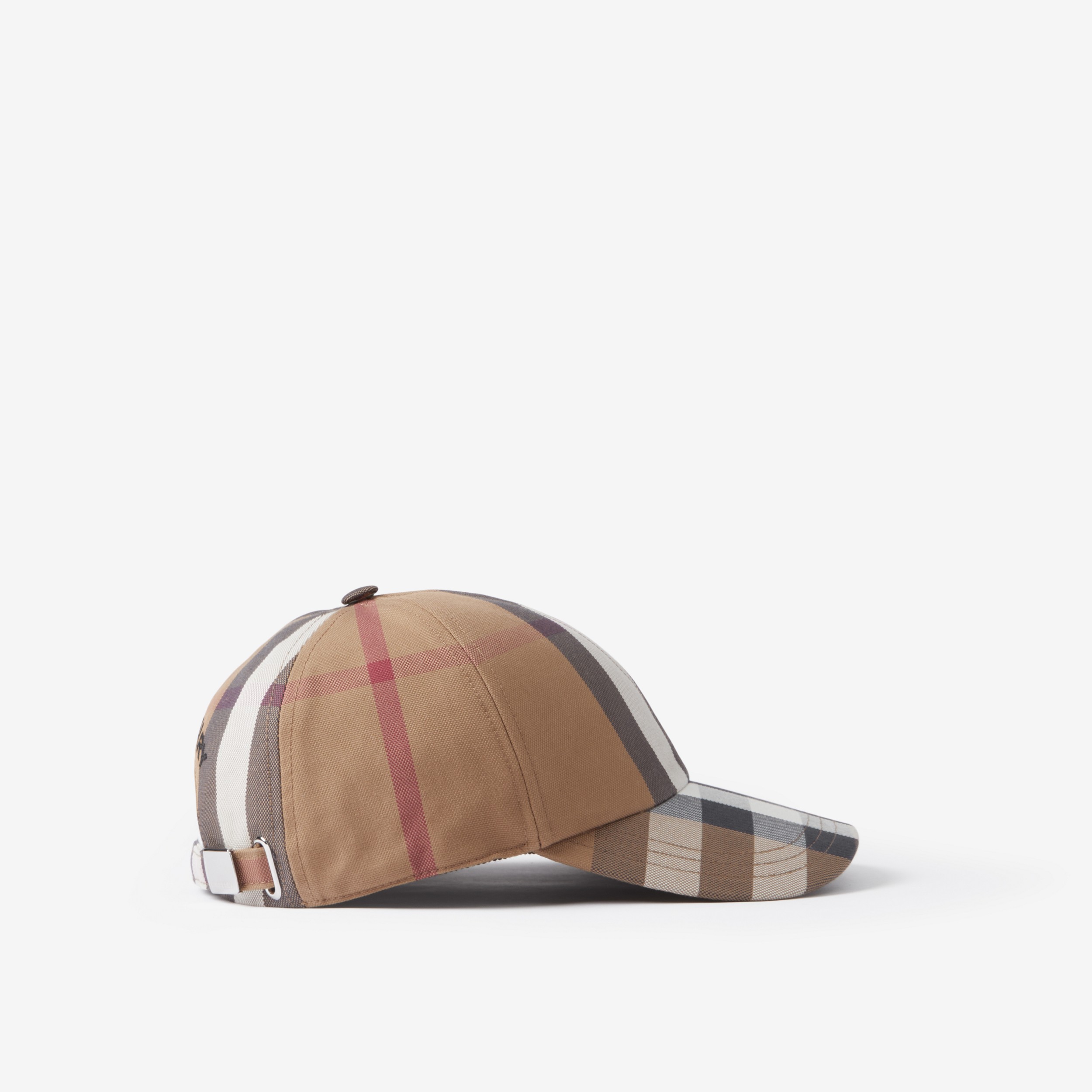 엠브로이더리 로고 체크 코튼 야구 모자 (다크 버치 브라운) | Burberry® - 2