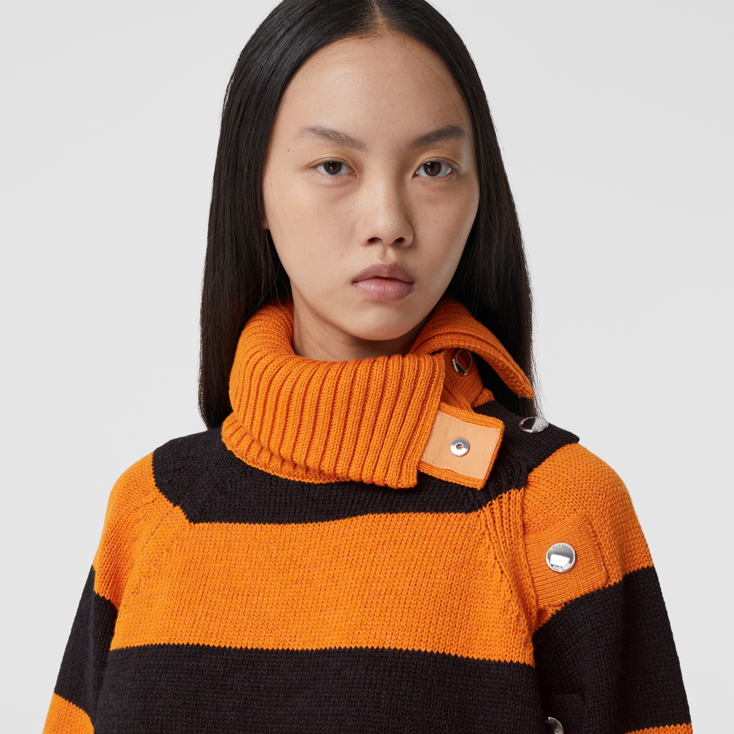 orange fisherman sweater