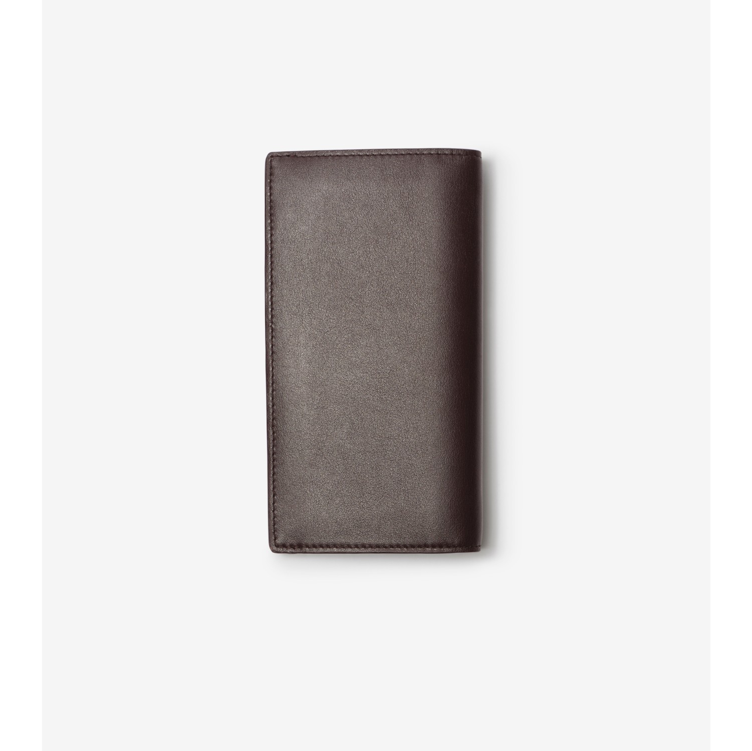 Pop Check Continental Wallet​ in Peat brown/sand beige - Men, Leather | Burberry® Official