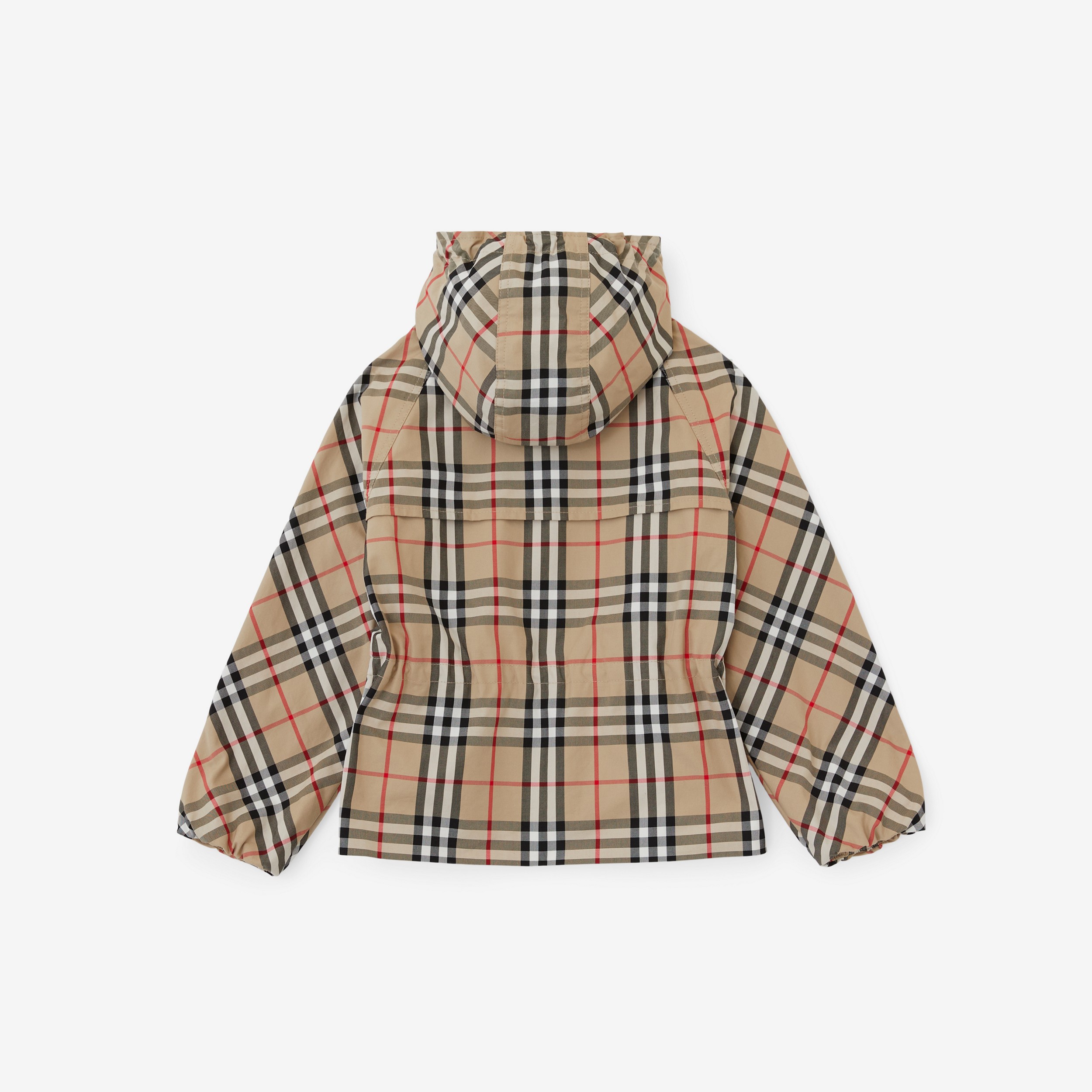 Jaqueta de algodão com capuz em Vintage Check (Bege Clássico) | Burberry® oficial - 2