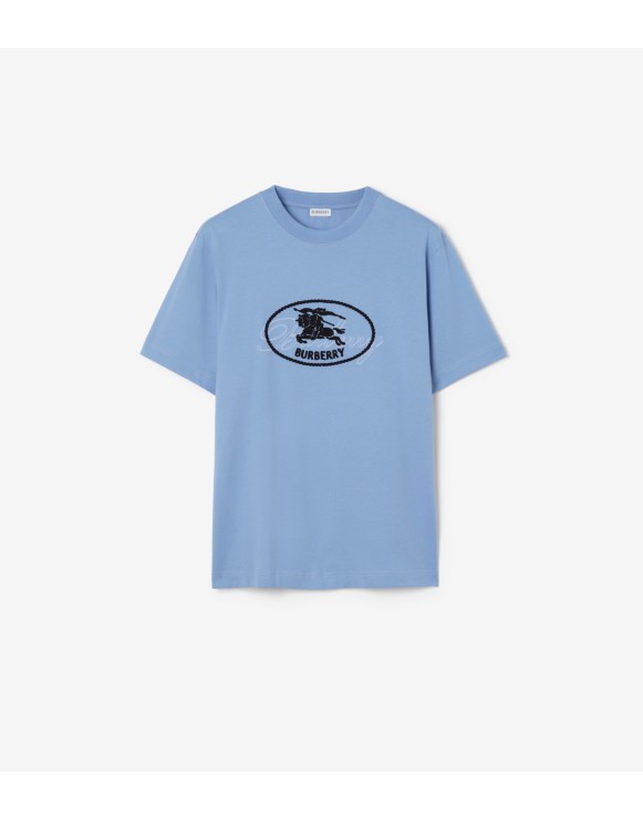 Knight Stamp Cotton T-shirt