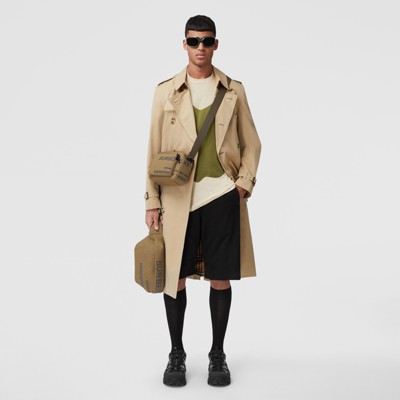 Long Kensington Heritage Trench Coat, Burberry Long Leather Trench Coat Mens
