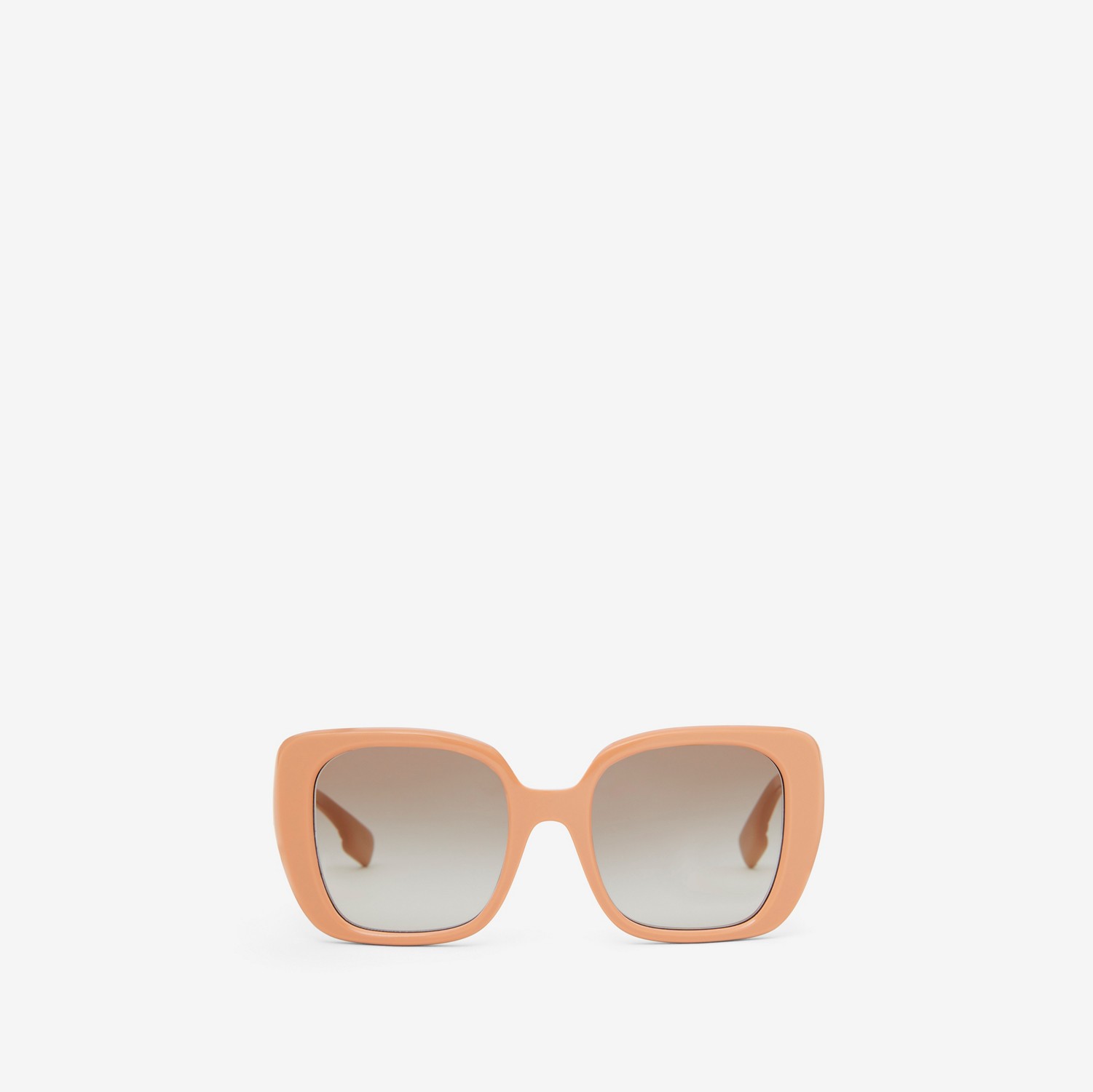 Extragroße eckige Sonnenbrille „Lola“ mit Monogrammmotiv (Biskuitbeige) - Damen | Burberry®