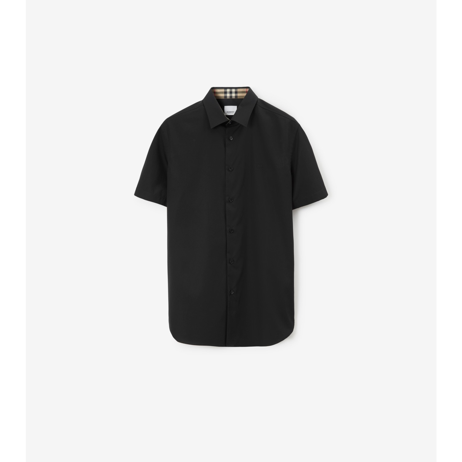 Black burberry button up new arrivals