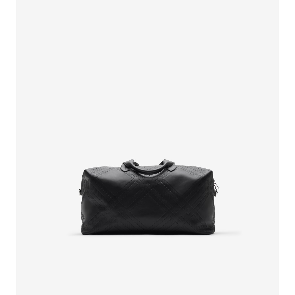  Check Embossed Duffle Bag